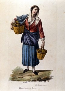 Chłop z miasta Scordia na Sycylii Rycina z XIX wieku autorstwa Unknown artist