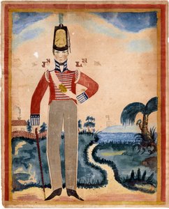 Szeregowy 7. Pułku Piechoty (Królewscy Fizylierzy) na Karaibach autorstwa Unknown artist