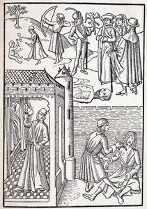 Urolog i chirurg w XV wieku. autorstwa Unknown artist