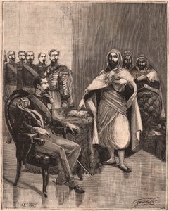 Abd El Kader i Napoleon III autorstwa Unknown