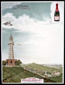 Reklama marki „Joseph Goulet – Verzenay – Grand cu de la Champagne”. autorstwa Unknown artist
