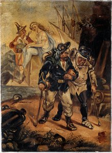 Po wojnie (olej na płótnie, ok.1859) autorstwa Unknown artist