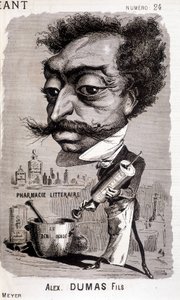 Alexandre Dumas Fils i jego „”apteka literacka”” – w „”Le Géant”” z dnia 08.02.1868 r. autorstwa Unknown artist