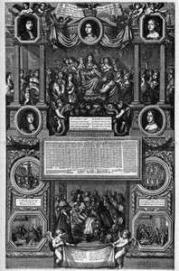 Almanach na rok 1682 przedstawiający narodziny delfina (Louis de France znanego jako Wielki Delfin autorstwa Unknown artist