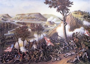 Wojna secesyjna (1861 - 1865): Oblężenie Missionary Ridge, 25 listopada autorstwa Unknown artist
