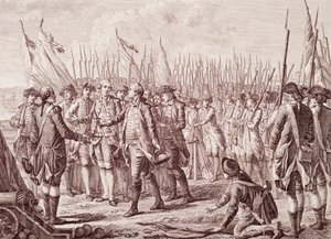 Wojna o niepodległość Stanów Zjednoczonych: kapitulacja Lorda Cornwallisa autorstwa Unknown artist