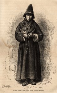 Stary wyznawca, należący do Rosyjskiego Kościoła Ludowego (i odrzucający Cerkiew Prawosławny), reprezentujący jeden z niezliczonych kultów, które rozwinęły się na tym terytorium, wykorzystując ten religijny pretekst, by wyrazić swoją głęboką polityczną nie autorstwa Unknown artist