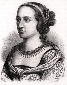 Anna z Francji, znana jako Pani z Beaujeu (1461-1522). autorstwa Unknown artist