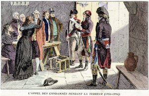 Odwołanie skazanych podczas terroru (1793-1794) autorstwa Unknown artist