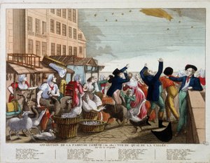 Wygląd słynnej komety (1811) widziana z Quai de la Vallee w Paryżu - song sur l