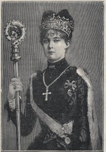 Arcyksiężna Margarethe Klementine Austrii - Margaret Clementine Marie Austria 1870-1955 Arcyksiężna Austrii - rycina 1892 autorstwa Unknown artist