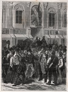 Armand Barbes, francuski rewolucjonista (1809-1870) przed aresztowaniem 12 maja 1839 r. – Grawer z 1882 r. w „Histoire de dix ans: 1830-1840” Louis-Blanc (1811-1882) autorstwa Unknown artist