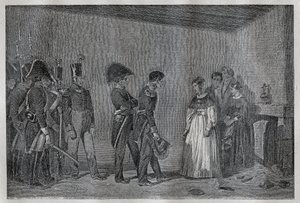 Aresztowanie księżnej Berry (1798-1870 Marie-Caroline de Bourbon-Sicily) w Nantes 7 listopada autorstwa Unknown artist