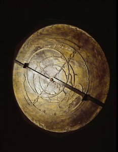 Astrolabium należące do astronoma Galileo Galilei (Galilee) (1564-1642) za jego badania. Florencja, Instytut i Muzeum Historii Nauki. autorstwa Unknown artist