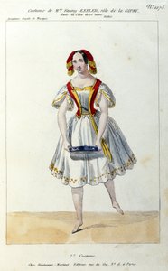 Austriacka tancerka Fanny Elssler (1810-1884) w balecie „La gipsy” 1839 XIX-wieczna grafika autorstwa Unknown artist