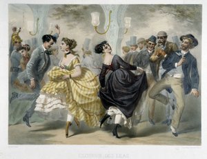 Bal w Closerie des Lilas, ok. 1860 autorstwa Unknown artist
