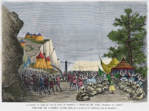 Scena baletowa w obozie wojskowym Cid Ilustracja do opery „Le Cid” Julesa Masseneta, według utworu Pierre
