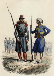 Batalion Legii Cudzoziemskiej sformowany i wysłany do Algierii w 1831 r.; Batalion rdzennych tyralierów, sformowany i wysłany do Algierii w 1841 r., In „”L