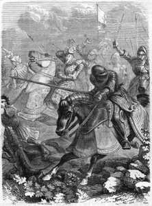 Bitwa pod Guinegate lub Guinegatte (Francja), dzień ostróg, 16 sierpnia autorstwa Unknown artist