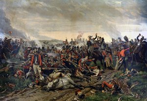 Bitwa pod Waterloo 18 czerwca autorstwa Unknown artist