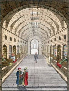 Bazar (suk) w Tunisie w Tunezji. autorstwa Unknown artist