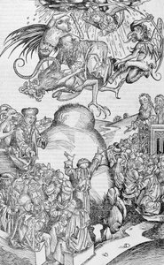 Wierzenia i przesądy. W „”Kronikach norymberskich”” autorstwa Unknown artist