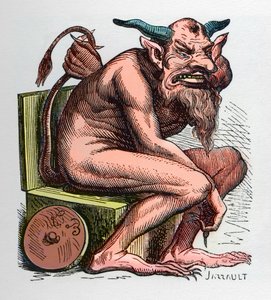 Belphegor, ilustracja ze „Słownika piekielnego” Jacquesa Albina Simona Collina de Plancy autorstwa Unknown artist