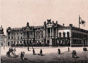 Berlin, Niemcy: widok na Zamek Cesarski Pałac Cesarski). w „” Świat ilustruje 168 odsłon”” Niedatowany (koniec XIX wieku) autorstwa Unknown artist