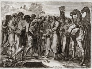 Biblia Royaumont, Stary Testament: Józef sprzedany przez swoich braci. autorstwa Unknown artist