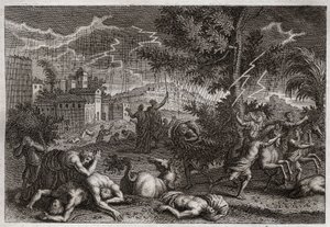 Biblia Royaumont, Stary Testament: Dziesięć ran Egiptu. Ilustracja z 1811 roku. autorstwa Unknown artist