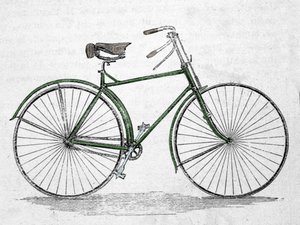 Model roweru z ramą. autorstwa Unknown artist