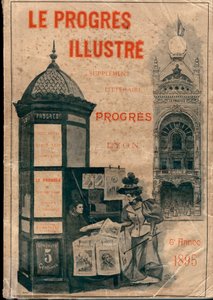 Oprawa dodatku literackiego „Le Progres illustré” postępu Lyonu z 1895 r. (Kolumna Morrisa) autorstwa Unknown artist