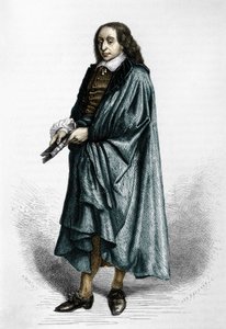 Blaise Pascal (1623-1662), francuski matematyk, fizyk i pisarz. autorstwa Unknown artist