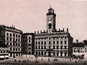 Budapeszt, Węgry: Stary Ratusz. w „” Świat ilustruje 168 odsłon”” Niedatowany (koniec XIX wieku) autorstwa Unknown artist