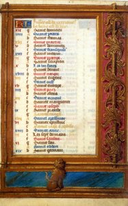 Kalendarz miesiąca lipiec ze znakiem Lwa - Miniatura Średniowiecza: Poproś o pozwolenie Biblioteki Miejskiej Tuluzy (tel: 05 62 27 66 66) autorstwa Unknown artist