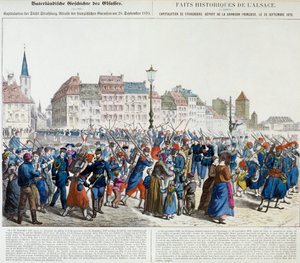 Kapitulacja Strasburga i odejście garnizonu francuskiego, 28 września 1870 r autorstwa Unknown artist