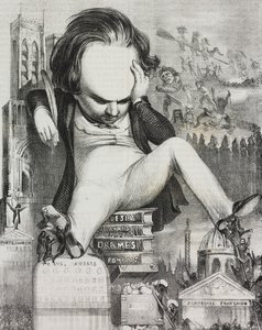 Karykatura Victora Hugo (1802-1885) autorstwa Unknown artist