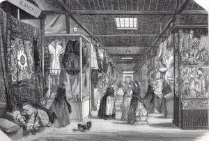 Carre du Palais Royal (Palais-Royal) w Paryżu w XIX wieku - Grawerowanie w „Tableau-de-Paris” Edmonda Texiera 1852 autorstwa Unknown artist