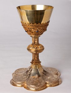 Kielich. Złotnictwo, biżuteria. Kopia XIX-wiecznego oryginału z XVI wieku. autorstwa Unknown artist