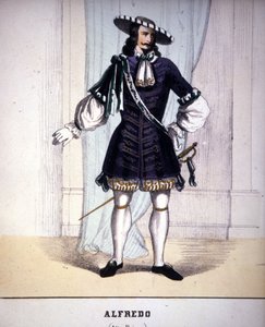 Postać Alfredo Germonta w „Traviacie” Giuseppe Verdiego. autorstwa Unknown artist