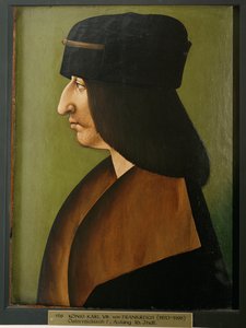 Karol VIII z Francji (obraz na drewnie) autorstwa Unknown Artist
