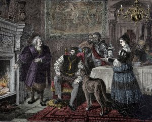 Karol V u Fuggera - Karol V (1500-1558) (Karol Habsburg) otrzymany od bankiera Jacoba Fuggera dit le Riche (1459-1525) w Augsburgu (Niemcy) autorstwa Unknown artist