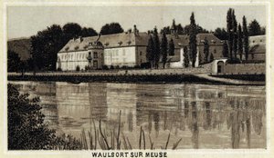 Chateau de Waulsort sur Meuse, Region Walonii, Belgia. autorstwa Unknown artist