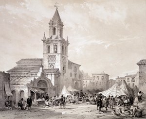 Kościół Feria w Sewilli, „Hiszpania artystyczna i monumentalna słynnych miejsc i zabytków Hiszpanii” autorstwa Don Genaro Pereza de Villa autorstwa Unknown artist