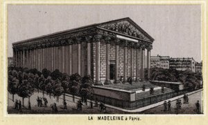 Kościół Madeleine w Paryżu. autorstwa Unknown artist