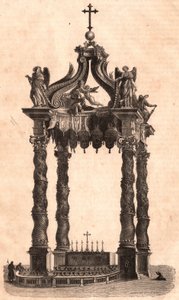 Cyborium w Świętym Piotrze w Rzymie, Włochy autorstwa Unknown