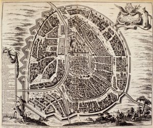 Plan miasta Moskwy w XVII wieku. autorstwa Unknown artist