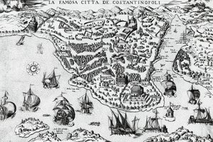 Miasto Konstantynopol, grawer autorstwa Unknown artist