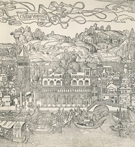 Miasto Wenecja, Włochy, grawer autorstwa Unknown artist