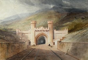 Portal kolejowy tunelu Clayton autorstwa Unknown artist